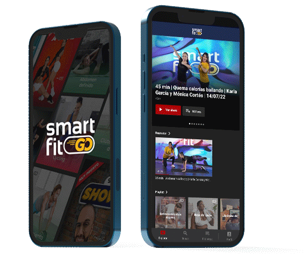 Imagem do Celular com o App da Smart Fit